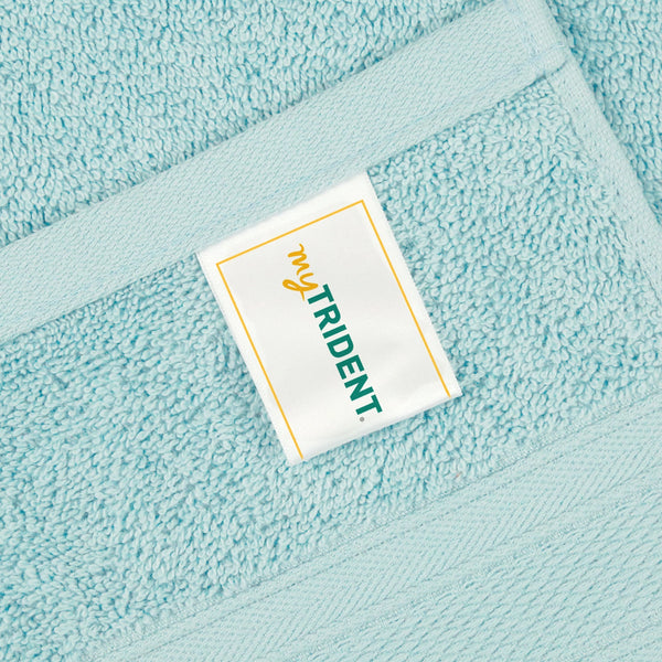 Soft Comfort 4Pc Hand Towel Set, Nile Blue|509 GSM Cotton|Air Rich Technology