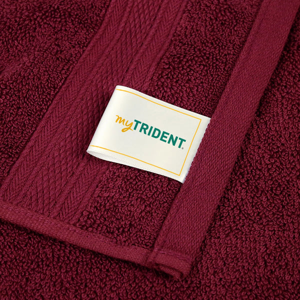 Soft Comfort 6Pc Face Towel Set, Red Wine|509 GSM Cotton|Air Rich Technology