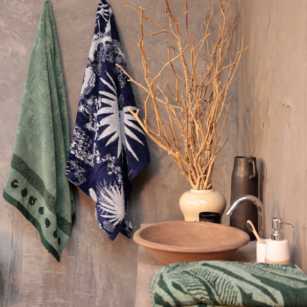 Shivan & Narresh 2Pc Bath Towel Gift Set, Palmera|400 TC Cotton