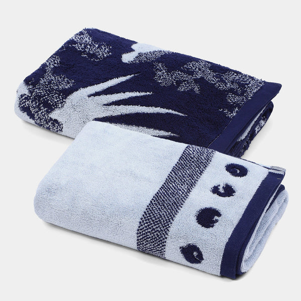 Shivan & Narresh 2Pc Bath Towel Gift Set, Izu Juno|400 TC Cotton
