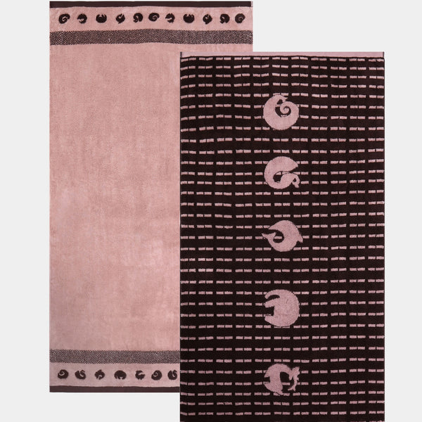 Shivan & Narresh 2Pc Bath Towel Gift Set, Morning Calm|400 TC Cotton