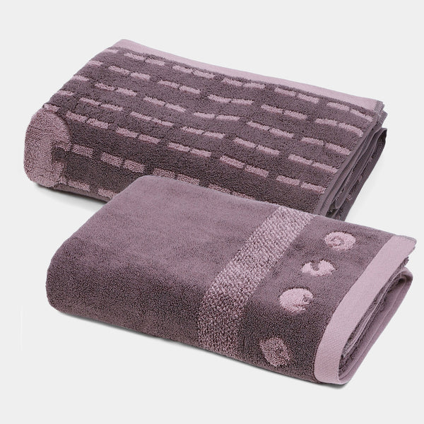 Shivan & Narresh 2Pc Bath Towel Gift Set, Hututi|400 TC Cotton