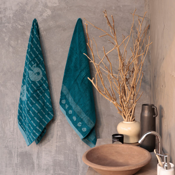 Shivan & Narresh 2Pc Bath Towel Gift Set, Surocco|400 TC Cotton