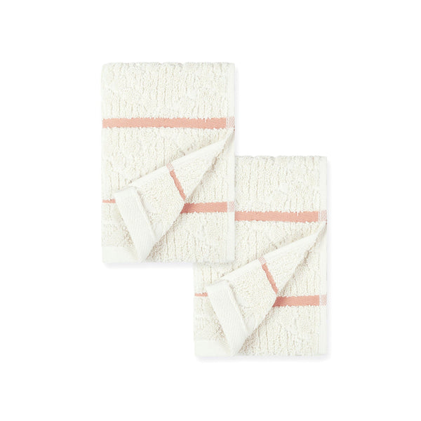 Indulgence By The Fireplace 2Pc Hand Towel Set, Ripple|600 GSM Cotton