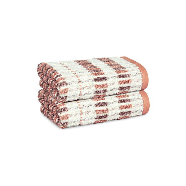 Indulgence By The Fireplace 2Pc Hand Towel Set, Fossil|600 GSM Cotton