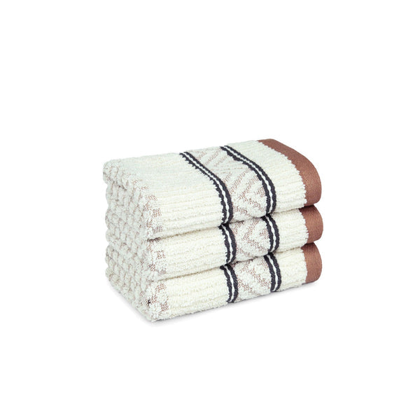 Indulgence By The Fireplace 3Pc Face Towel Set, Zen|600 GSM Cotton