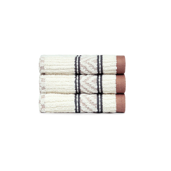 Indulgence By The Fireplace 3Pc Face Towel Set, Zen|600 GSM Cotton