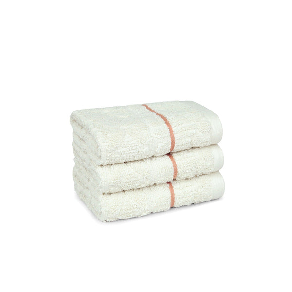 Indulgence By The Fireplace 3Pc Face Towel Set, Ripple|600 GSM Cotton