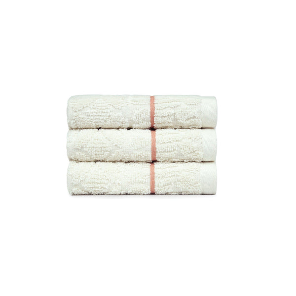 Indulgence By The Fireplace 3Pc Face Towel Set, Ripple|600 GSM Cotton