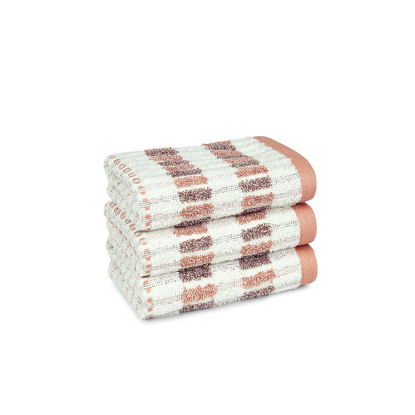 Indulgence By The Fireplace 3Pc Face Towel Set, Fossil|600 GSM Cotton