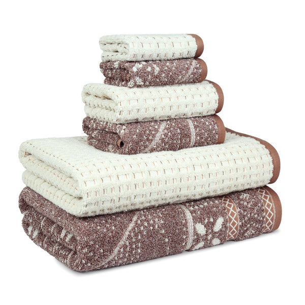 Indulgence By The Fireplace 6Pc Towel Set, Ark-Od|600 GSM Cotton