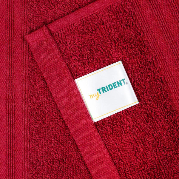 Celebration 4Pc Towel Gift set, Lovely Red | 450 GSM Cotton