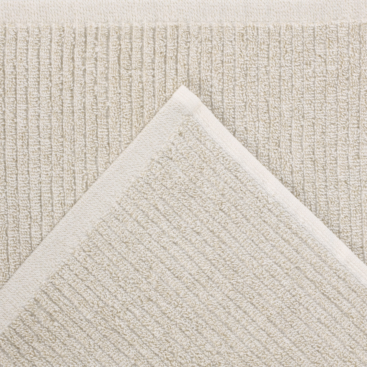 Destin Viscose Cotton Blend Medium Weight Textured Ribbed Bath Sheets (Set of 2)