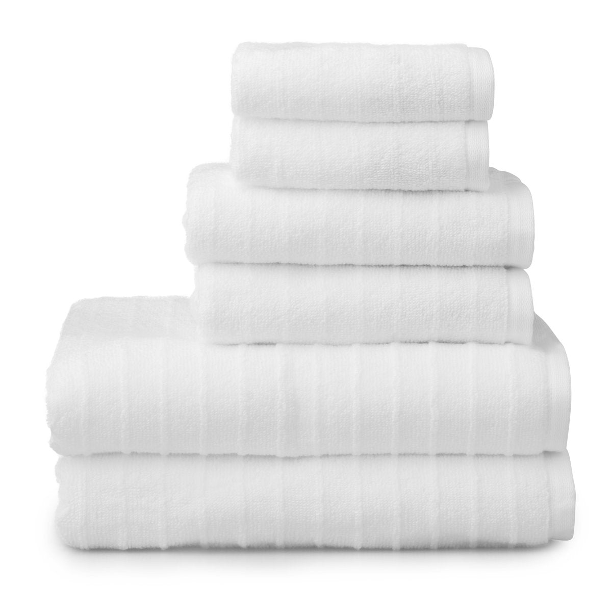 Iva 6 Piece 100% Cotton Towel Set