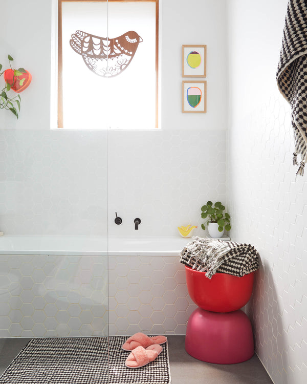 Black & White Pebbles Turkish Bath Mat