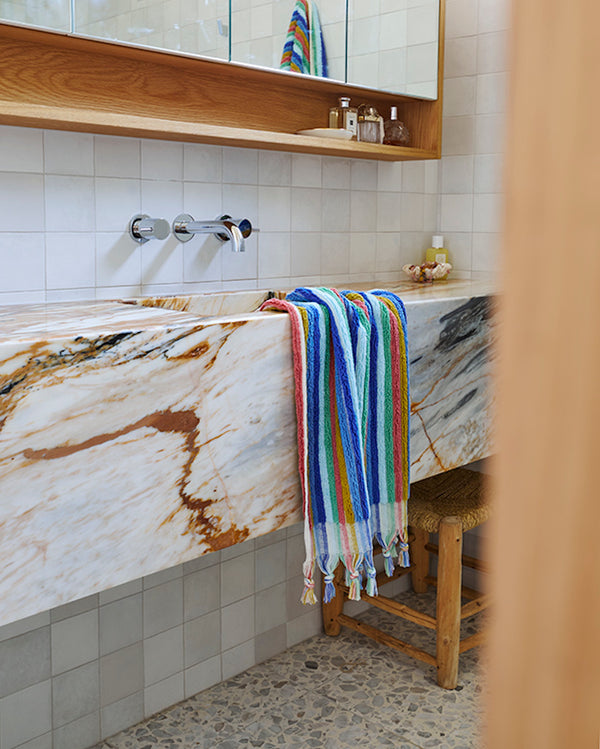 Madeira Stripe Turkish Hand Towel