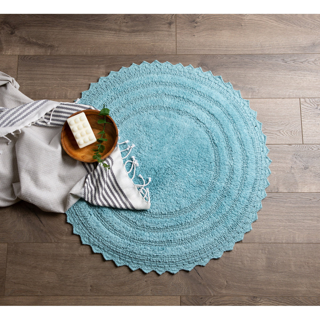 Lisk Cotton Blend Bath Rug