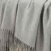 Cashmere Gray Throw by Luxor