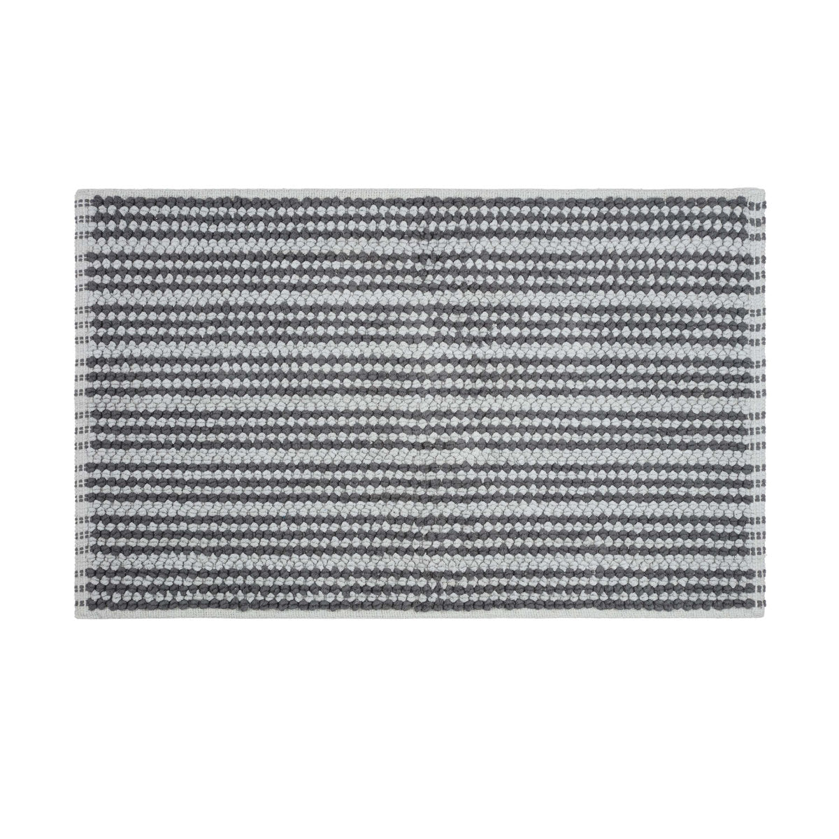 Martex Restore Contrast Stripe 100% Cotton Reversible Bath Rug