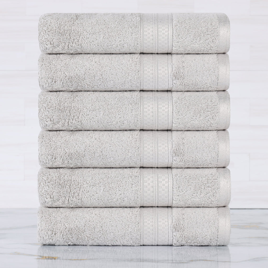 Nolhan 60% Cotton and 40% Rayon from Bamboo Hand Towel Set (Set of 6)