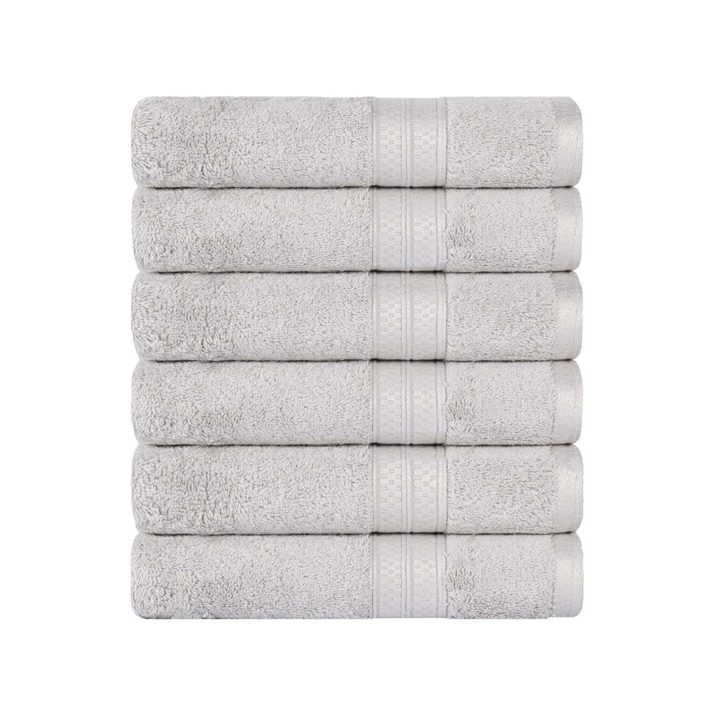 Nolhan 60% Cotton and 40% Rayon from Bamboo Hand Towel Set (Set of 6)