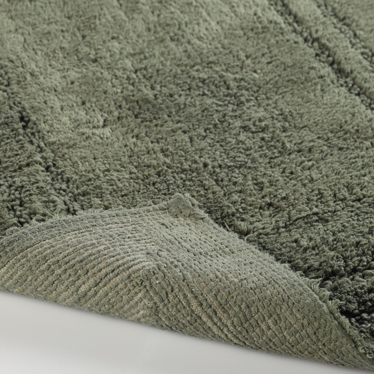 Sandcliff Cotton Non-Skid Machine Washable 2 Piece Bathroom Rug Set