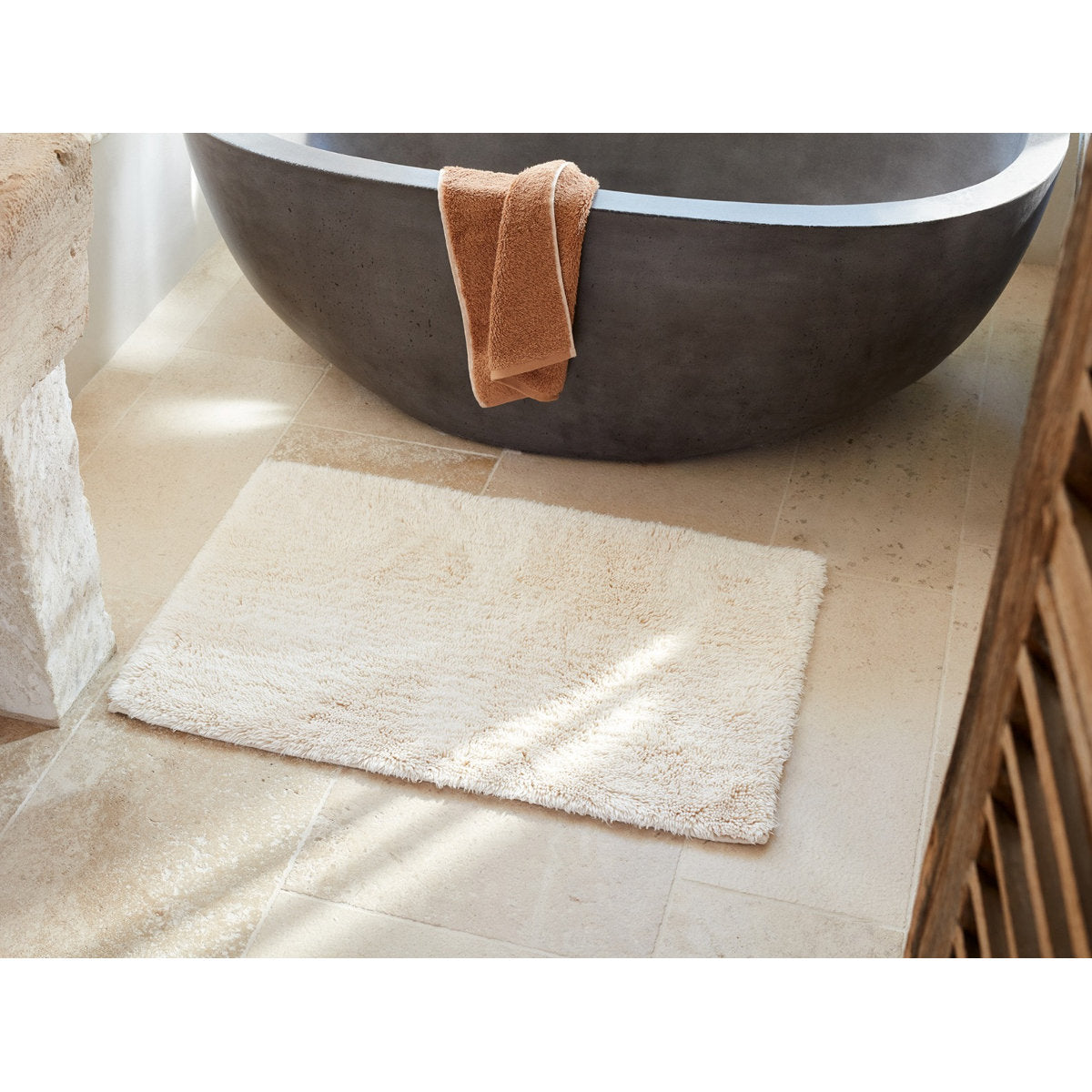 Shag Organic 100% Organic Cotton Bath Rug