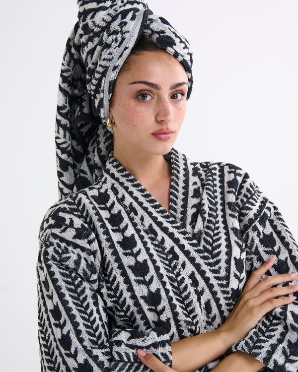 Flower Chain Terry Bath Sheet / Beach Towel