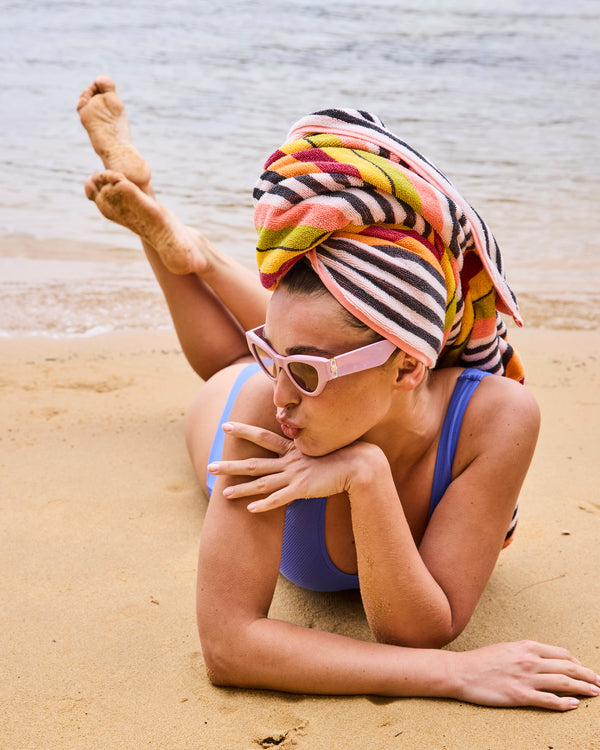 Casablanca Stripe Terry Beach Towel