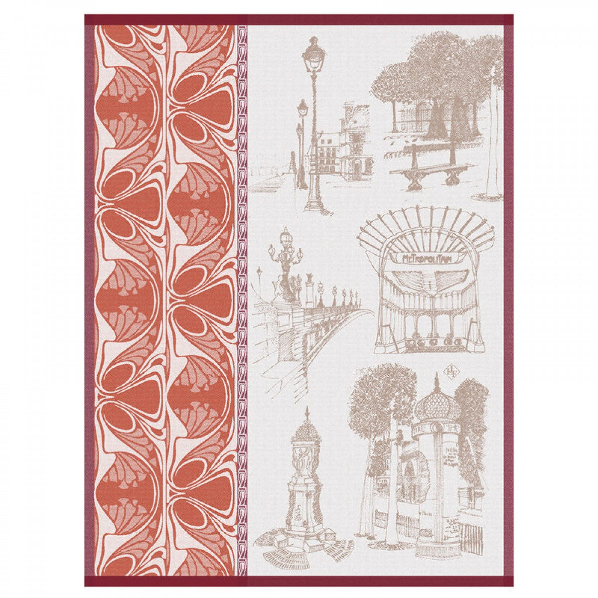 Le Jacquard Francais Carnet de Paris Tea Towel