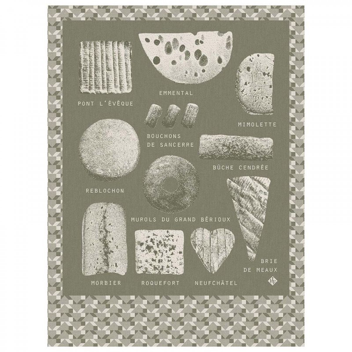 Le Jacquard Francais Fromages Tea Towel