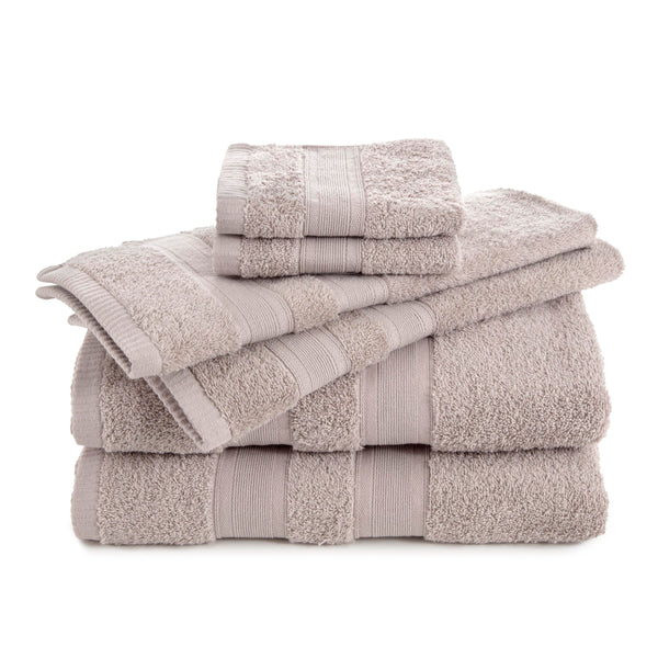 Martex Clean Essentials Solid Low Lint 6-Piece Towel Set