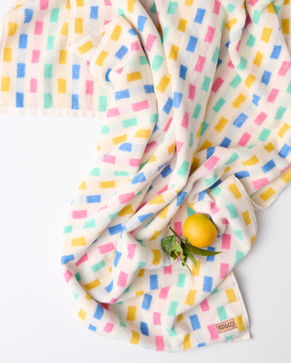 Tic Tak Terry Bath Sheet / Beach Towel