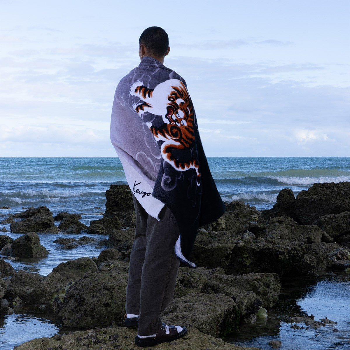 Kenzo K Cloud Beach Towel