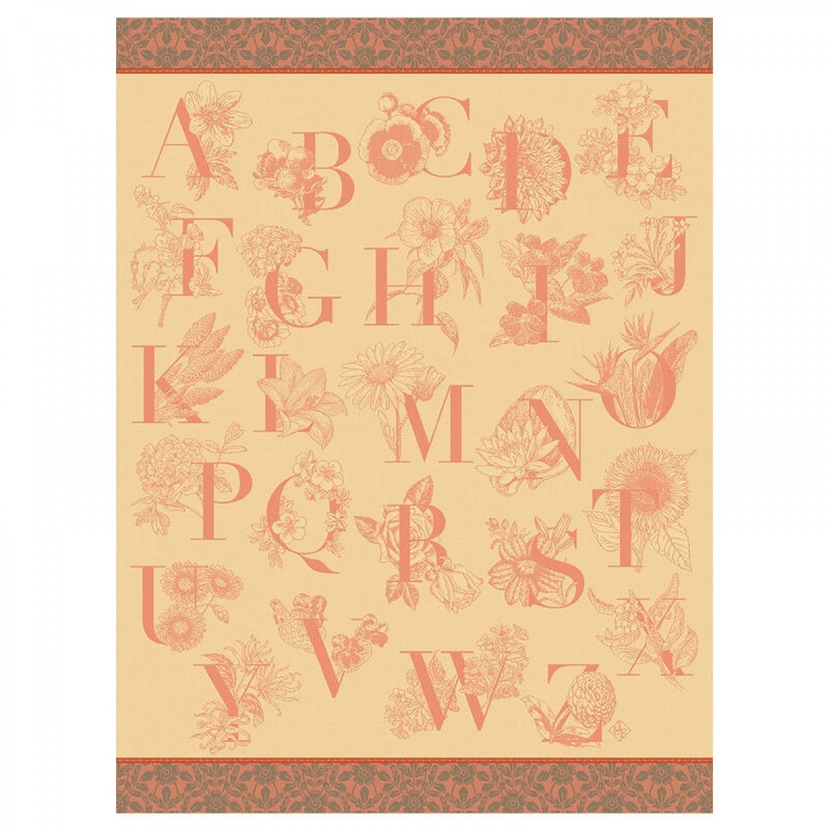 Le Jacquard Francais De A a Z Dahlia Tea Towel