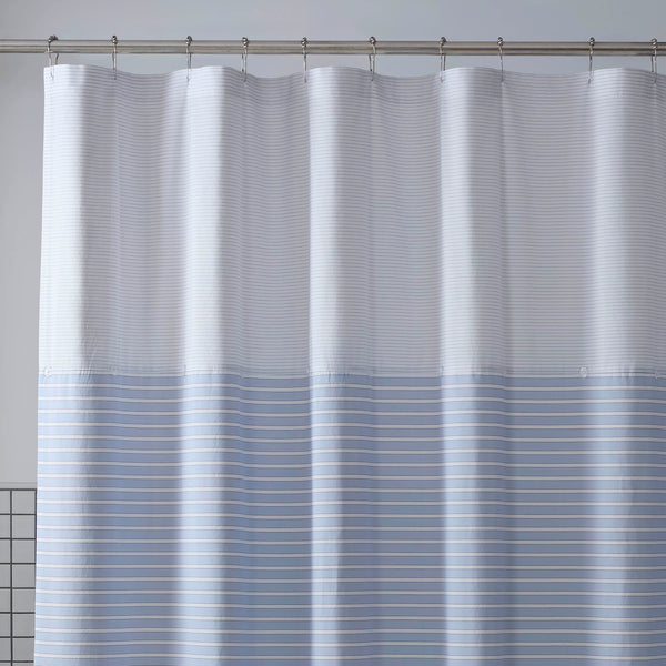 Martex Expression Crosby 72x72 Blue Shower Curtain